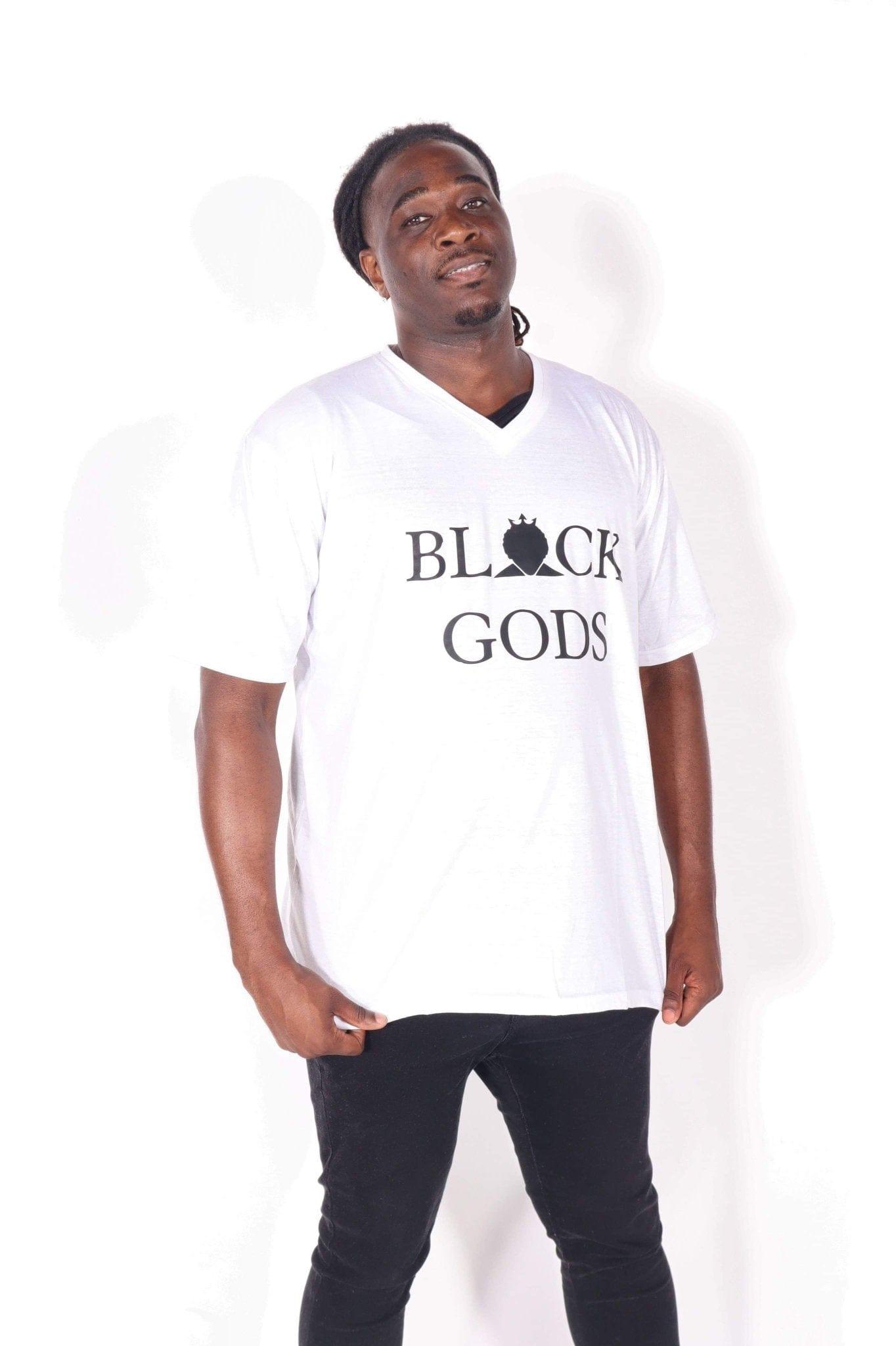Men’s V Neck T Shirts | Black Gods and Goddess