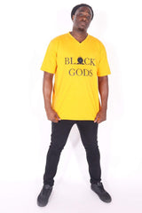 Black Gods V-Neck T-Shirts - Black Gods and Goddess